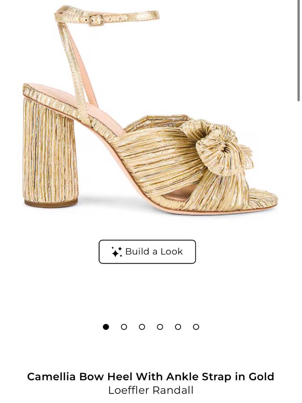 Loeffler Randall Gold Raffia Block Heel Sandals